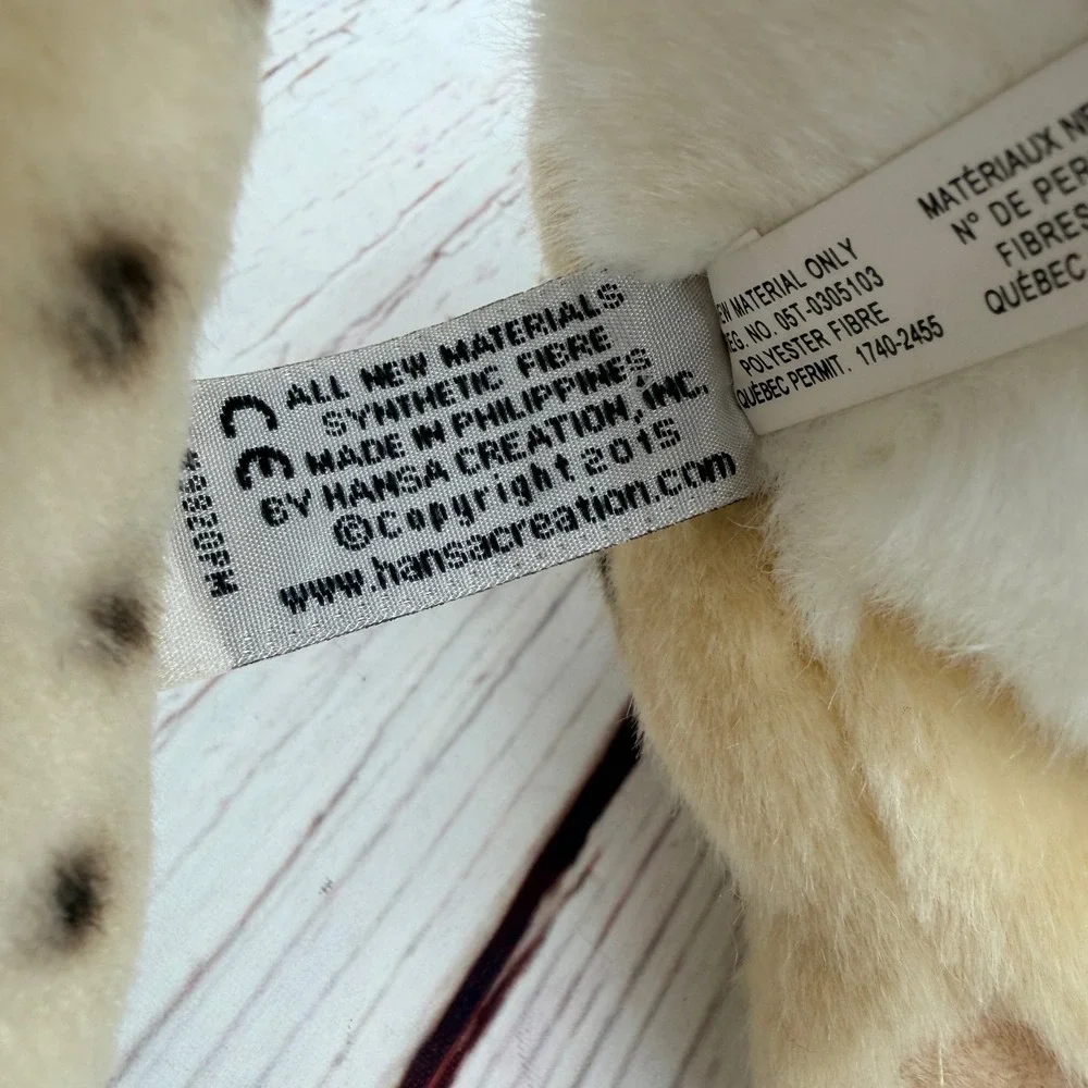Hansa Creation Cheetah Cub Plush Realistic Spotted Sitting Stuffed Animal Read *